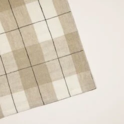 Set De Table GREGORY Naturel Et Blanc Cassé -Maison Linge Magasin set de table GREGORY 007685 WN 5