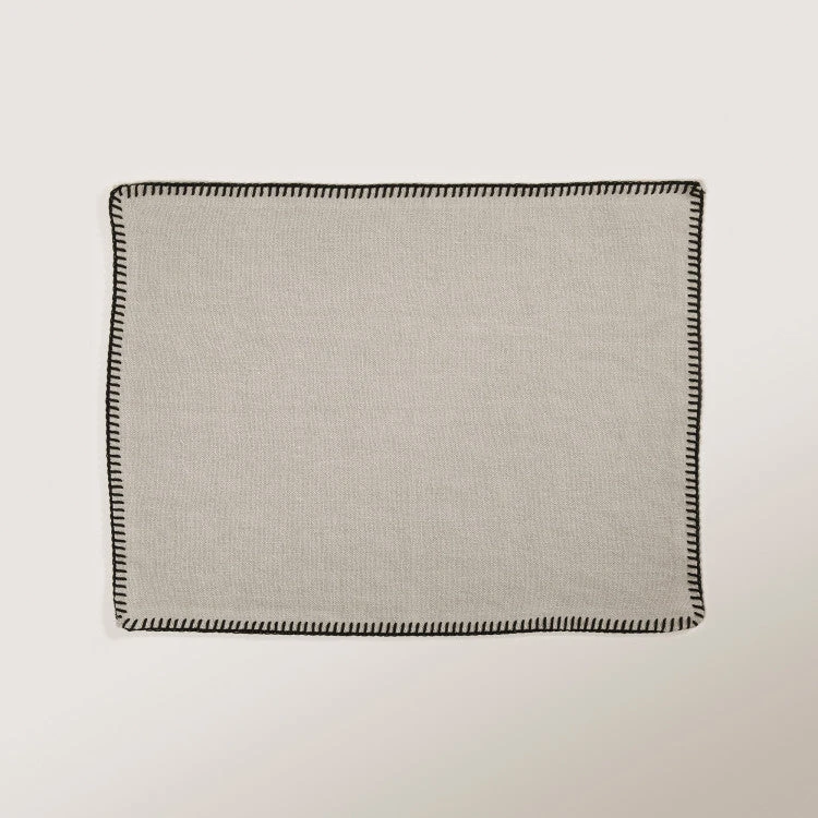 Set De Table NINO Ficelle Et Feston Noir 1 Set De Table NINO Ficelle Et Feston Noir