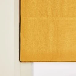 Store Bateau Occultant CARLINA Ocre Et Bourdon Noir -Maison Linge Magasin store bateau occultant CARLINA 007339 J18G 7