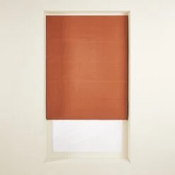 Store Bateau Occultant CARLINA Terracotta Et Bourdon Noir