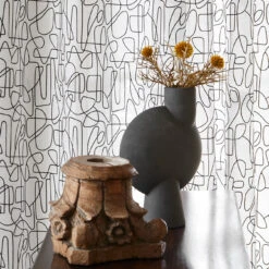 Voilage à Oeillets Noirs ARIANA Blanc Et Noir 11 Voilage à Oeillets Noirs ARIANA Blanc Et Noir -Maison Linge Magasin voilage a oeillets noirs ARIANA 007562 WG 2