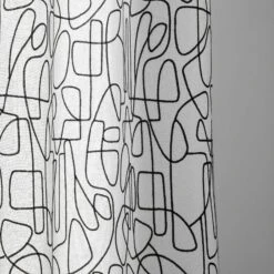 Voilage à Oeillets Noirs ARIANA Blanc Et Noir 15 Voilage à Oeillets Noirs ARIANA Blanc Et Noir -Maison Linge Magasin voilage a oeillets noirs ARIANA 007562 WG 7