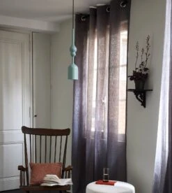 Voilage à Oeillets MILOS Zinc -Maison Linge Magasin voilage a oeillets MILOS 006528 G4 1