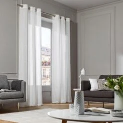 Voilage à Oeillets MYKONOS Blanc -Maison Linge Magasin voilage a oeillets MYKONOS 002074 W 5